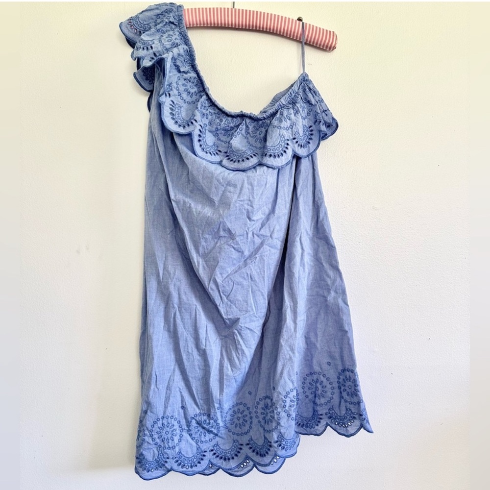 Vinyard vines one shoulder  eyelet dress